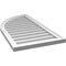 Ekena Millwork Quarter Round Top Left Surface Mount PVC Gable Vent w/ 2"W x 1-1/2"P Brickmould Frame, 20"W x 38"H GVPQL20X3802SN - alternate 3